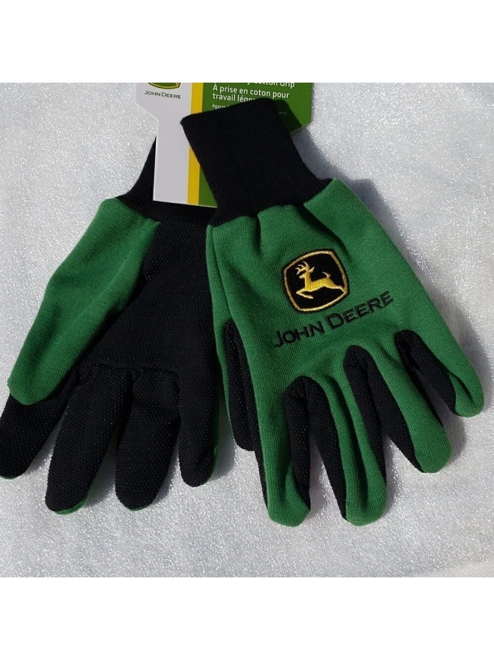 𝅺JOHN Deere Logo Work Garden Gloves Size Yo…